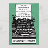 Convite para Máquina de Digitalização Vintage