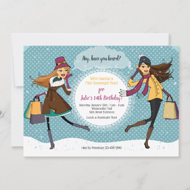 Convite para Maratona de Compras (Frente)