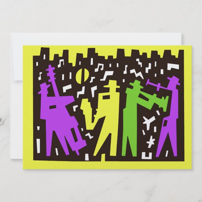 Convite para Mardi Gras (Frente)