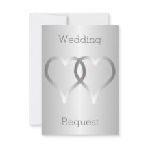 Convite para Menina de Flores Coração de Prata