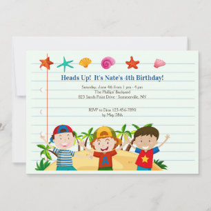 Convite para Meninos de Verão