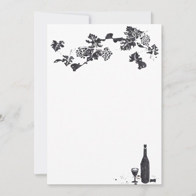 Convite para Menu Vinho (Frente)