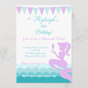 Convite para Mermaid   No âmbito do convite maríti