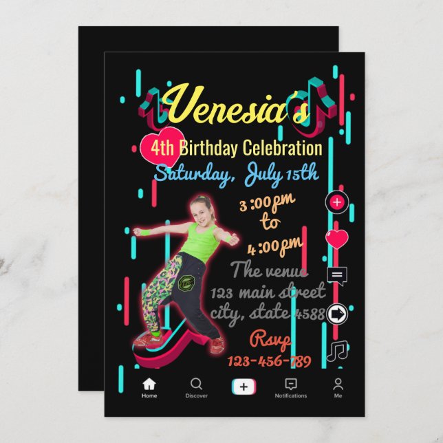 Convite para Mídia Social (Frente/Verso)