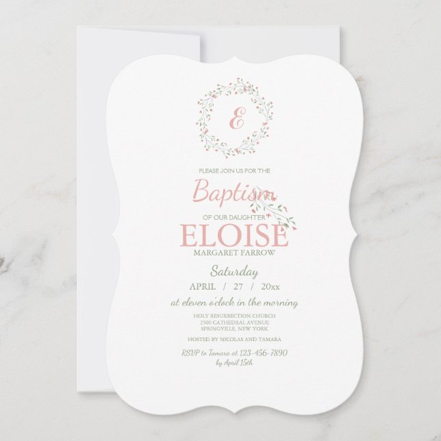 Convite para Monograma Abençoado (Frente)