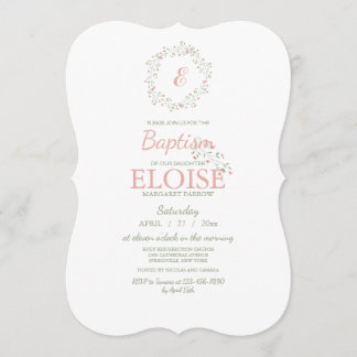 Convite para Monograma Abençoado