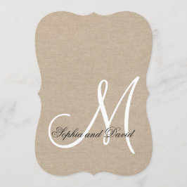 Convite para Monograma Personalizado de Casamento