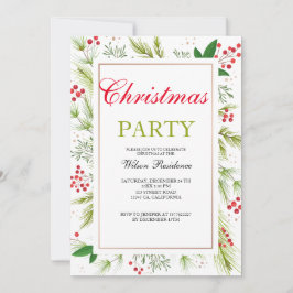 Convite para natais vintages