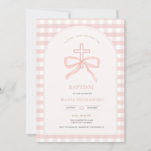 Convite para Natal de Coquette de Arco Rosa Pêsseg