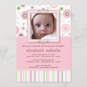 Convite para Natal de Pontos Rosa Feliz