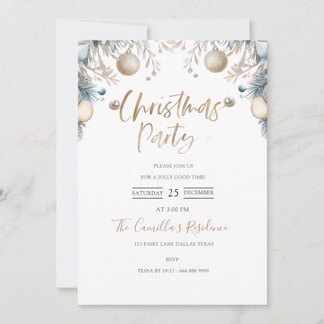 Convite para Natal do Partido Moderno Quente (Frente)