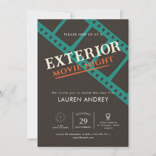 Convite para Noite de Cinema ao Ar Livre