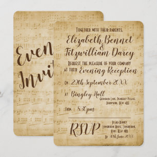 Convite para Noite de Música Vintage