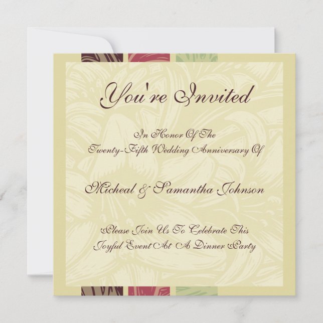 Convite para Noites de Morrocan do Partido do Aniv (Frente)