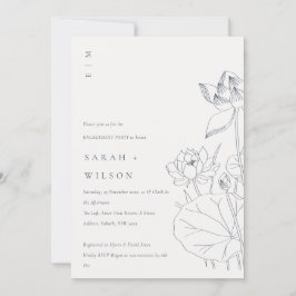 Convite para Noivado de desenho com estrutura aquá