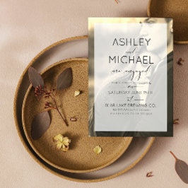 Convite para Noivado de Fotografia Sepia Kraft