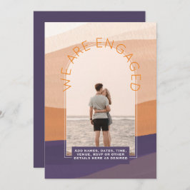 CONVITE PARA NOIVADO FOTOGRÁFICO MODERNO - Cores m