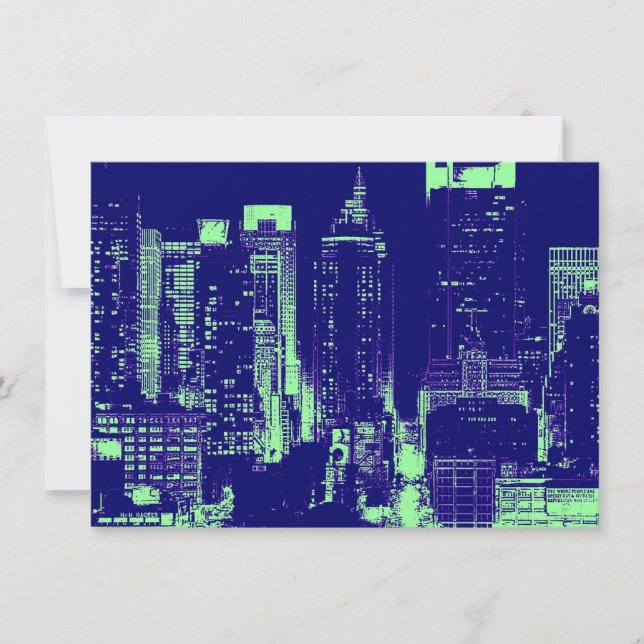 Convite para Nova Iorque de pop Art (Frente)