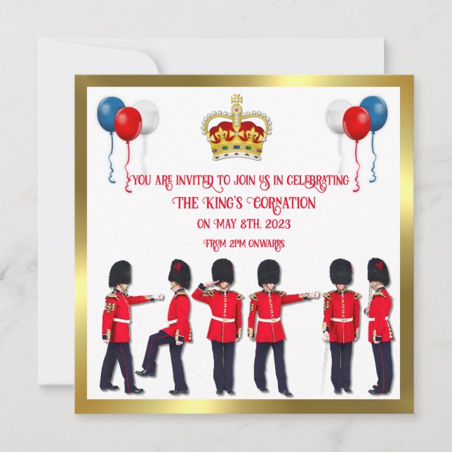 Convite para o almoço de celebração de coroação (Frente)