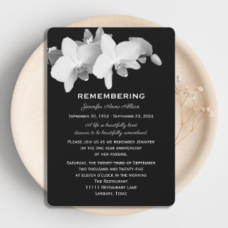 Convite para o aniversário da morte das orquídeas