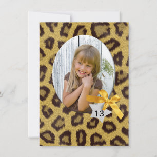 Convite para o aniversário da Panther fur