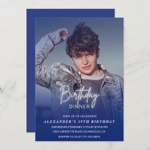 Convite para o aniversário de 19 anos Janto de ani