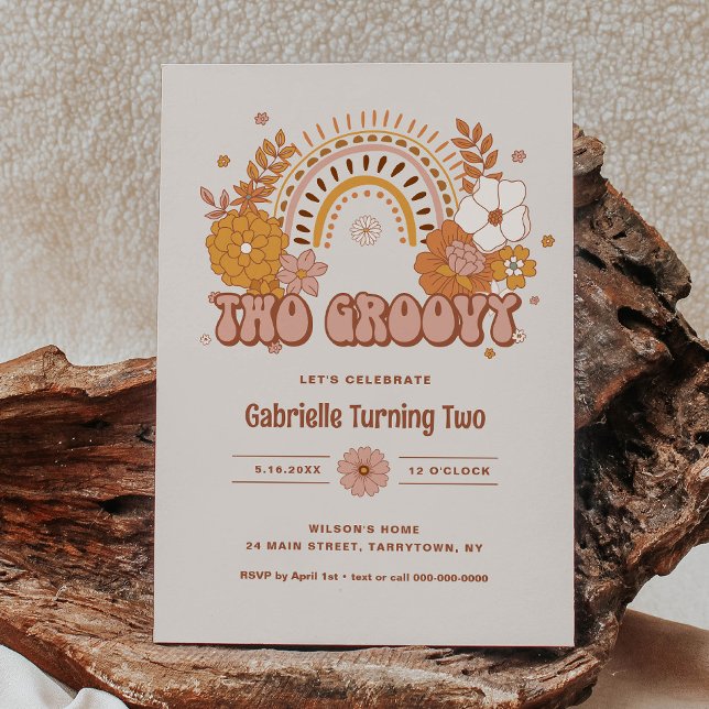 Convite para o Aniversário de 2 Groovy (Criador carregado)