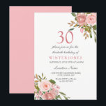Convite para o aniversário de 30 anos do Partido d<br><div class="desc">Flowers Dourados Rosa Rosa Rosa Rosa Rosa Rosa Rosa,  Convidar aniversário de 30 anos Ver coleção correspondente na loja</div>