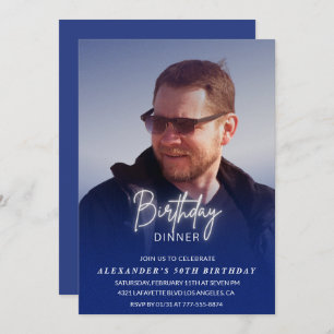 Convite para o aniversário de 50 anos Janto de ani