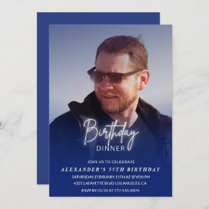 Convite para o aniversário de 55 anos Janto de ani