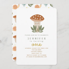 Convite para o Aniversário de Cogumelos