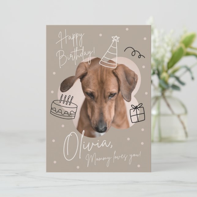 Convite para o aniversário de crianças (Em pé/Frente)