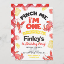 Convite para o Aniversário de Lagostas | PRIMEIRO