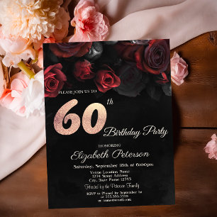 Convite para o aniversário do 60º aniversário d