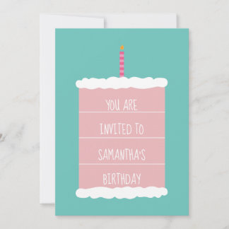 Convite para o aniversário do Big Cake