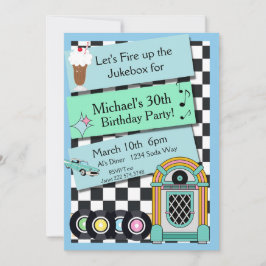 Convite para o aniversário do jantar de 1950