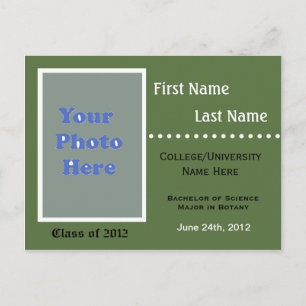 Convite para o anúncio da graduação universitária