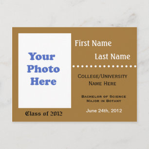 Convite para o anúncio da graduação universitária