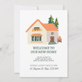 Convite para o aquecimento doméstico da Beige Hous