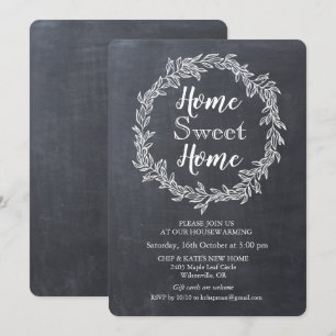 Convite para o aquecimento doméstico do giz