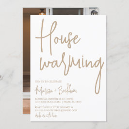 Convite para o aquecimento doméstico neutro modern