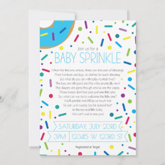 Convite para o Baby Boy Sprinkle