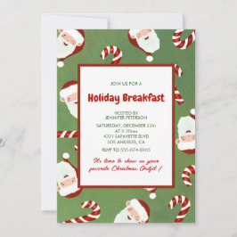 Convite para o Café da Manhã de Natal Santa Cevadi