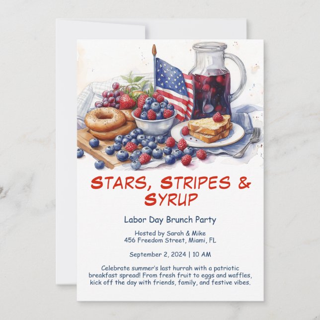 Convite para o café da manhã no dia do trabalho -  (Frente)