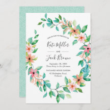 Convite para o casamento da Ilha Tropical Luau