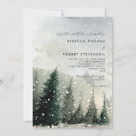 convite para o casamento das árvores de inverno