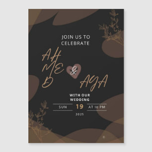 Convite para o casamento de Ahmed & Aya