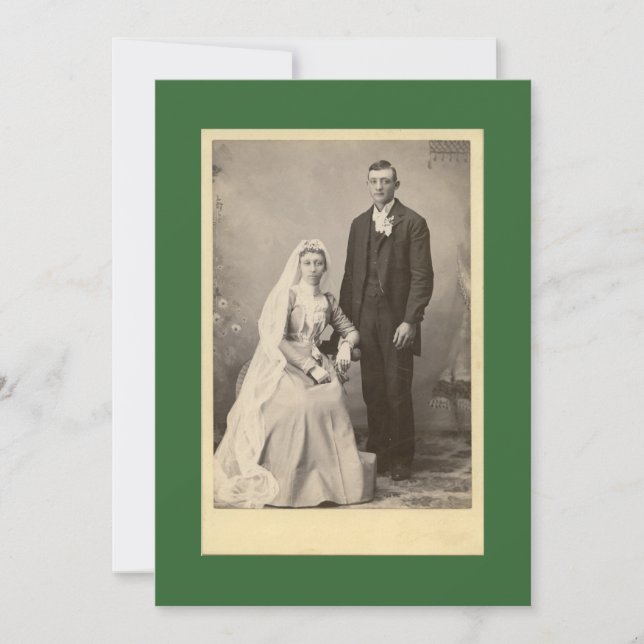 Convite para o casamento de Casais felizes (Frente)