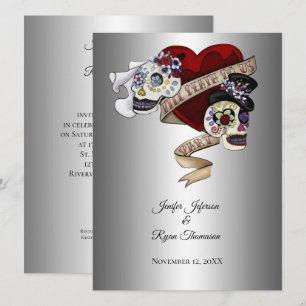 convite para o casamento de halloween