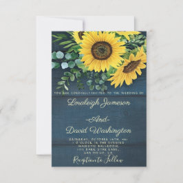 Convite para o casamento dos girassóis